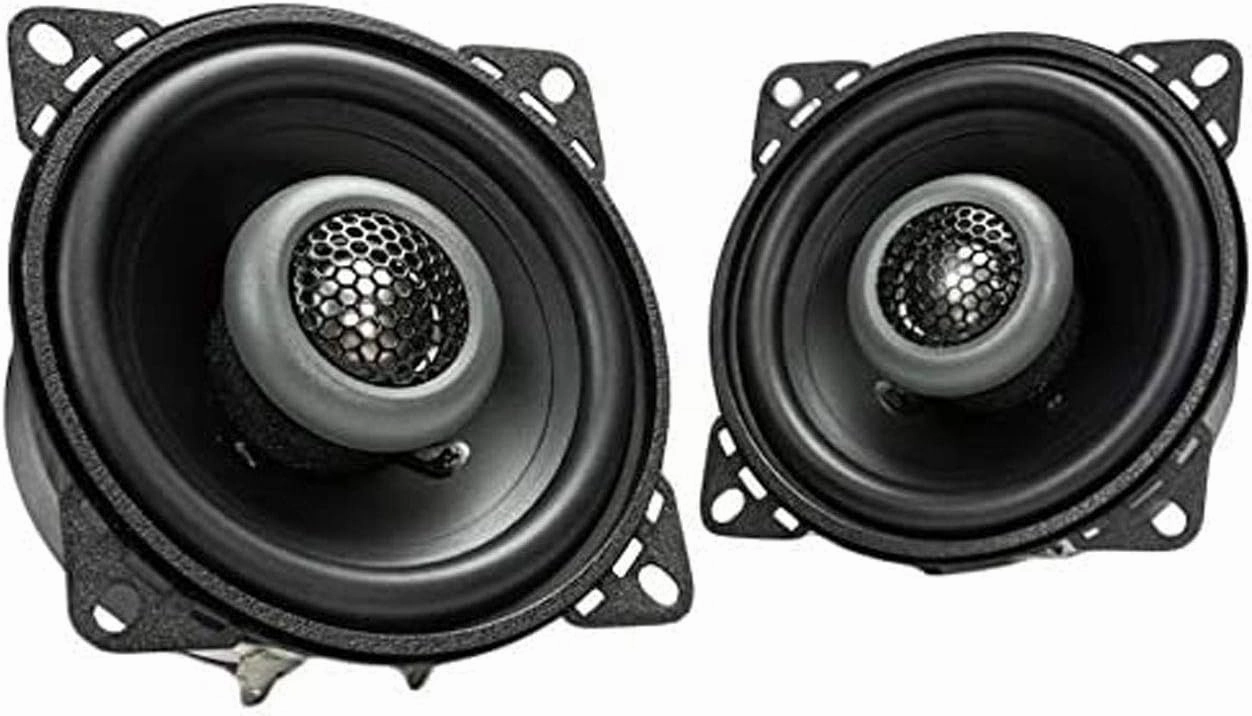 MB Quart Formula 4 Inch 80 Watt 2 Way Coaxial Car Audio Speaker Pair with Built in 1 Inch Tweeters for Vehicle Sound System , Black