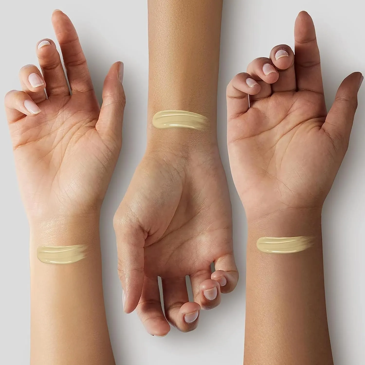 Medium/Light Spectrum-Color Changing Foundation 4 in 1 -with SPF 50 ,Hydrating Longwearing & Waterproof，Makeup Care (Medium Spectrum - for people with fair skin, 1.2oz)