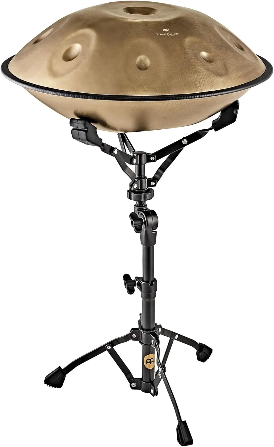 Meinl Sonic Energy Handpan Drum Stand with Tripod Base, Black Plated Steel — Securely Holds Your Instrument — NOT Made in China — Height & Angle Adjustable, 2-Year Warranty (HPS-S)