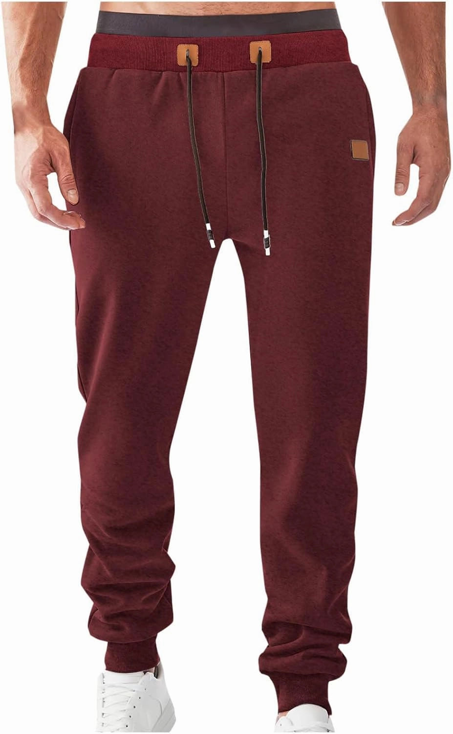 Mens Joggers Sweatpants Casual Elastic Waist Drawstring Track Pants Trendy Athletic Hiking Runnig Outdoor Pants
