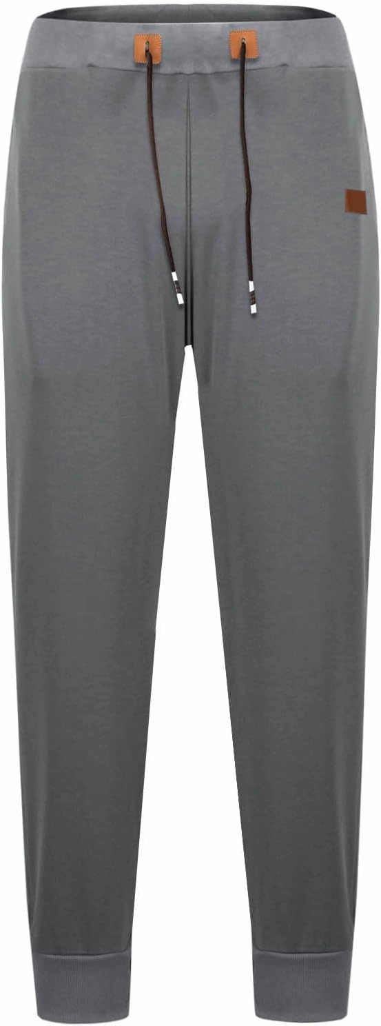 Mens Joggers Sweatpants Casual Elastic Waist Drawstring Track Pants Trendy Athletic Hiking Runnig Outdoor Pants