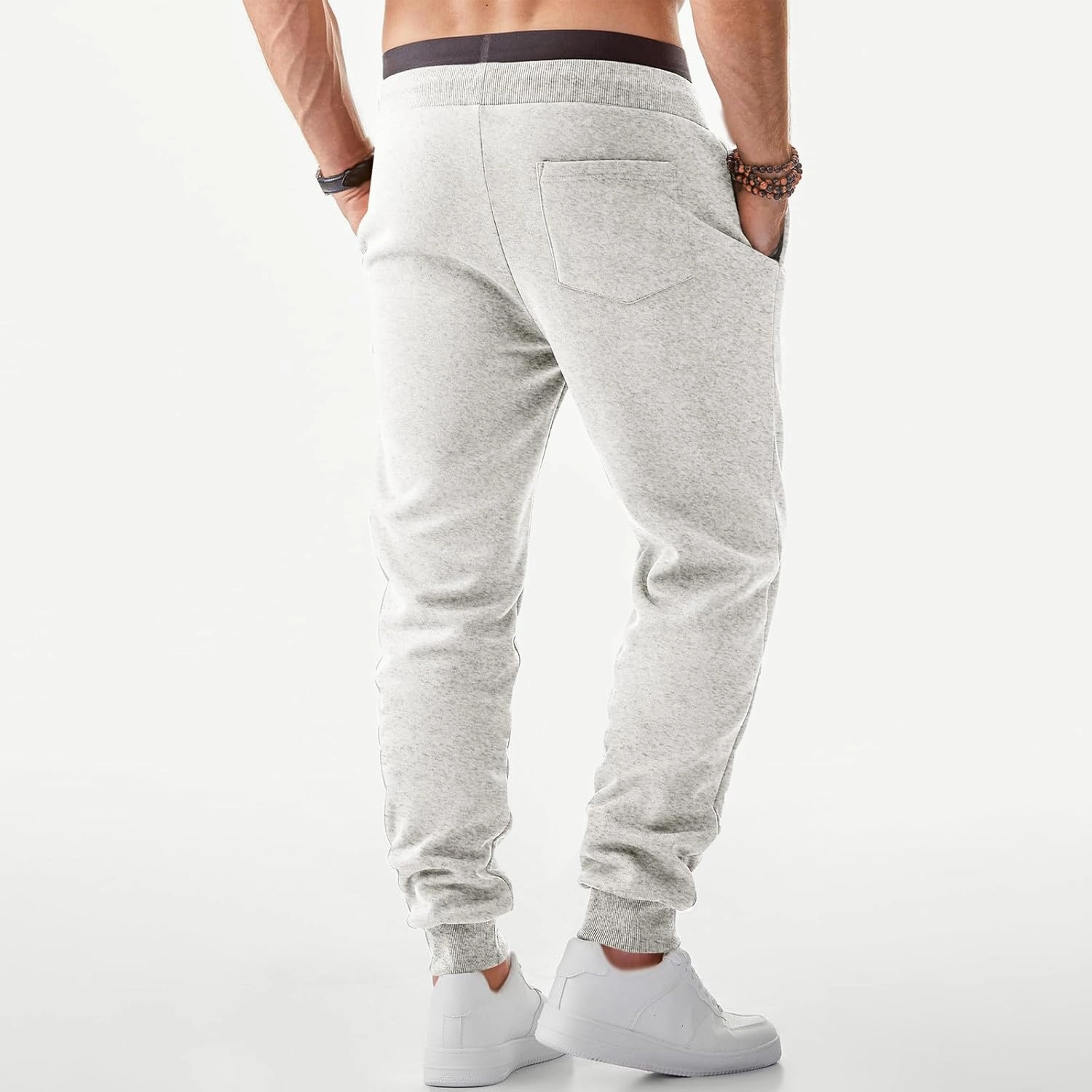 Mens Joggers Sweatpants Casual Elastic Waist Drawstring Track Pants Trendy Athletic Hiking Runnig Outdoor Pants