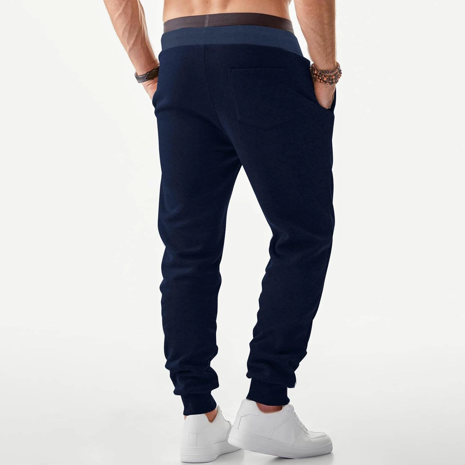 Mens Joggers Sweatpants Casual Elastic Waist Drawstring Track Pants Trendy Athletic Hiking Runnig Outdoor Pants