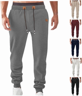 Mens Joggers Sweatpants Casual Elastic Waist Drawstring Track Pants Trendy Athletic Hiking Runnig Outdoor Pants