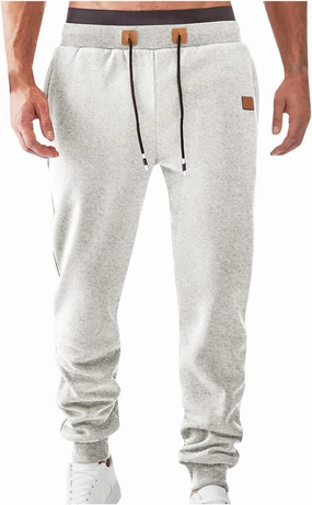Mens Joggers Sweatpants Casual Elastic Waist Drawstring Track Pants Trendy Athletic Hiking Runnig Outdoor Pants