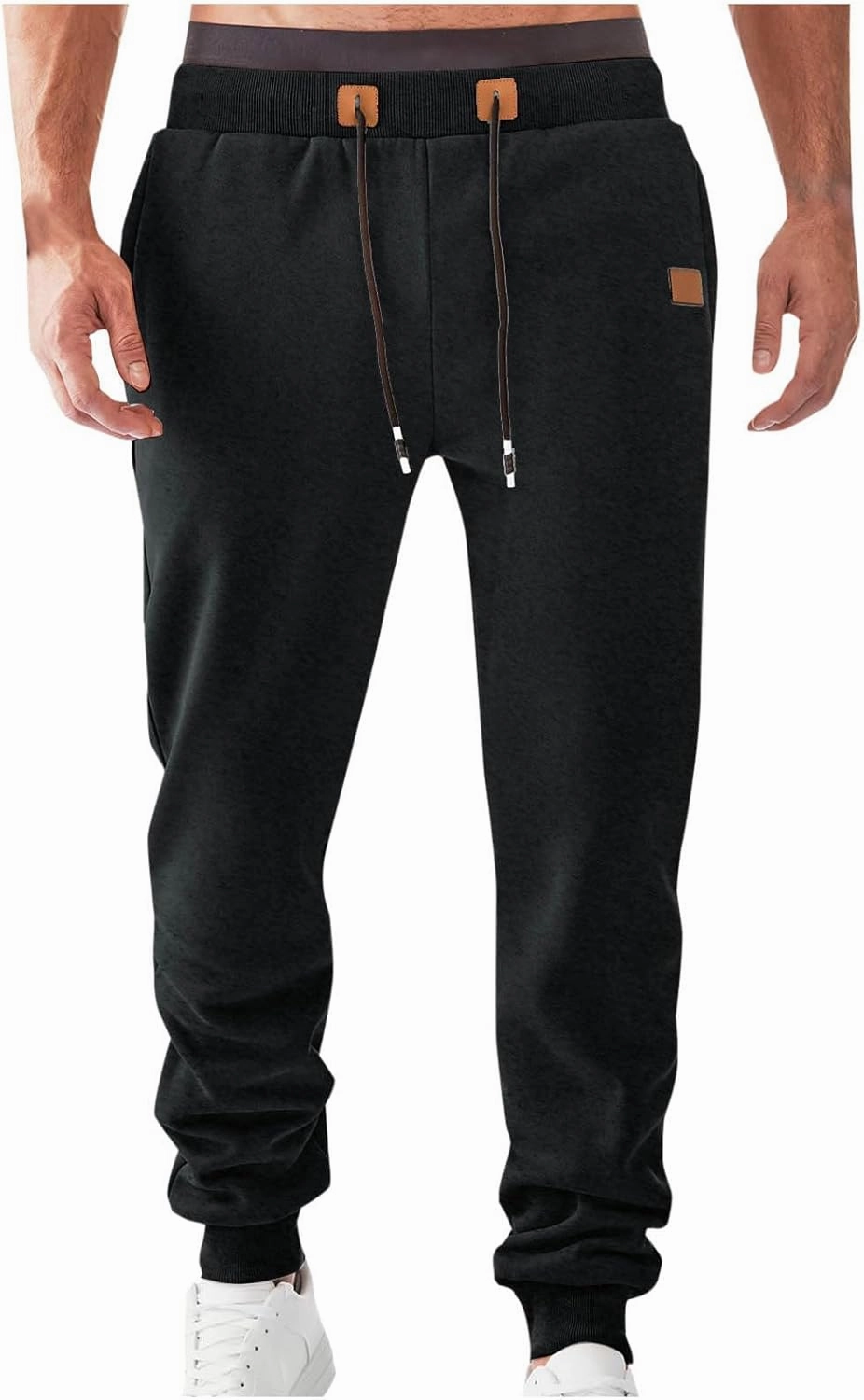 Mens Joggers Sweatpants Casual Elastic Waist Drawstring Track Pants Trendy Athletic Hiking Runnig Outdoor Pants