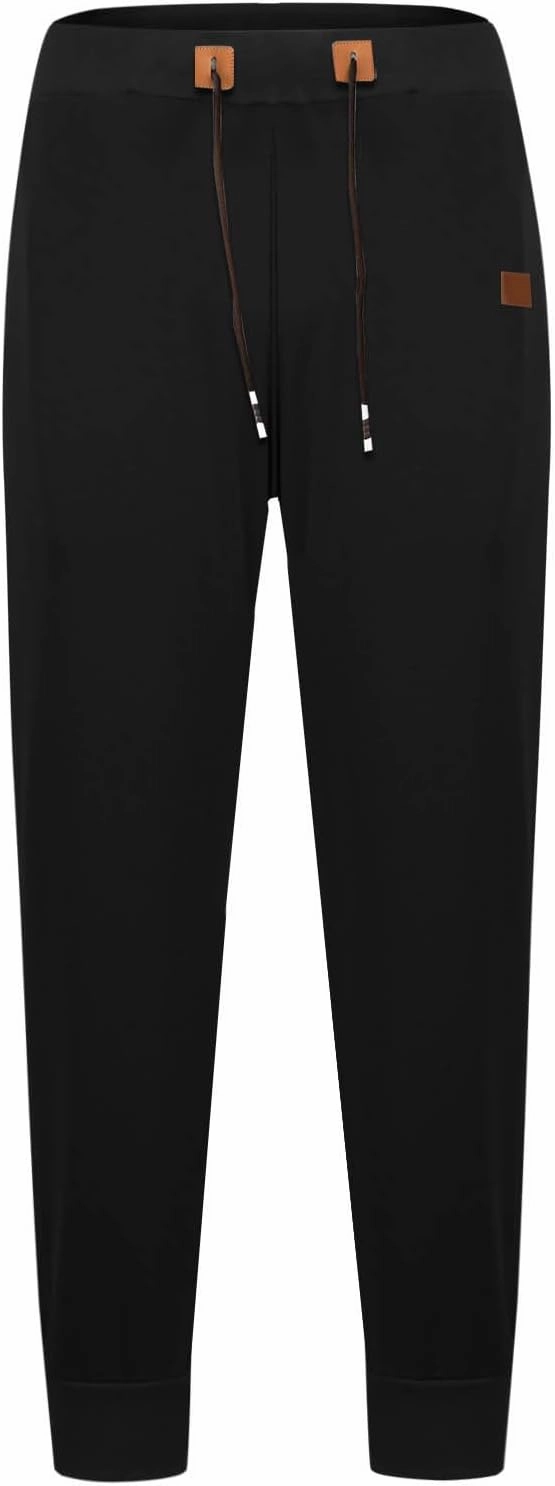 Mens Joggers Sweatpants Casual Elastic Waist Drawstring Track Pants Trendy Athletic Hiking Runnig Outdoor Pants