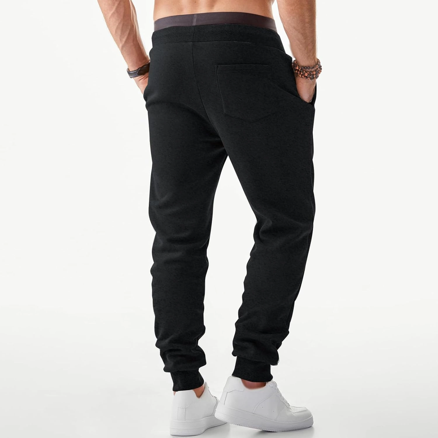 Mens Joggers Sweatpants Casual Elastic Waist Drawstring Track Pants Trendy Athletic Hiking Runnig Outdoor Pants