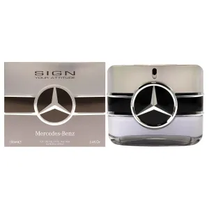 Mercedes-Benz Man Sign Your Attitude - Amber Eau de Toilette for Men - Long Lasting Cologne Spray - 3.4 oz