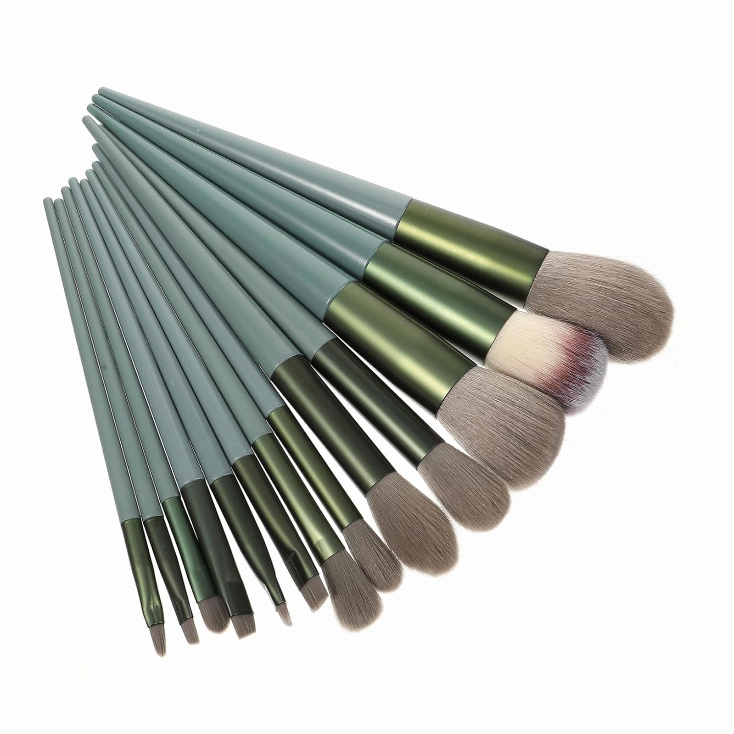 MERRYHAPY 13pcs Foundation Brush Set Quick-dry Makeup Applicator Kit for Blending Contouring and Highlighting Soft Fibers for Finish for Daily Use and Professional Makeup