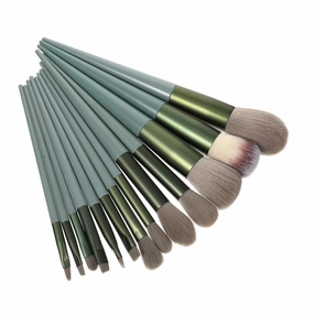 MERRYHAPY 13pcs Foundation Brush Set Quick-dry Makeup Applicator Kit for Blending Contouring and Highlighting Soft Fibers for Finish for Daily Use and Professional Makeup