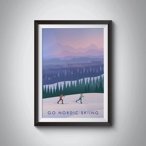 MESSNER2024 Vintage Travel Posters - Home Decor Bathroom Living Room Posters Go Skiing Poster Outdoor Adventure Mountaineering Country Mountain Hiking Snow Sports Ski Resort Print Scandi
