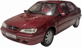 Metal Die Cast Toy Cars 1:18 for Citro Elysee Vts 2004 Classic Metal Car Model Hobby Collection Adult Display Silver Red for Home Or Office Décor(Red)