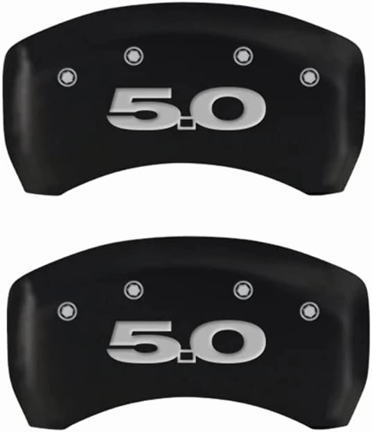 MGP Caliper Covers - Brake Caliper Covers 2010-2014 Ford Mustang - Front and Rear Set - Red