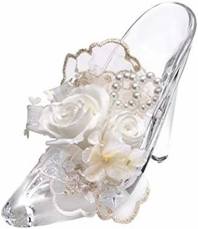 Millennium Art Clear/White Wedding high Heel