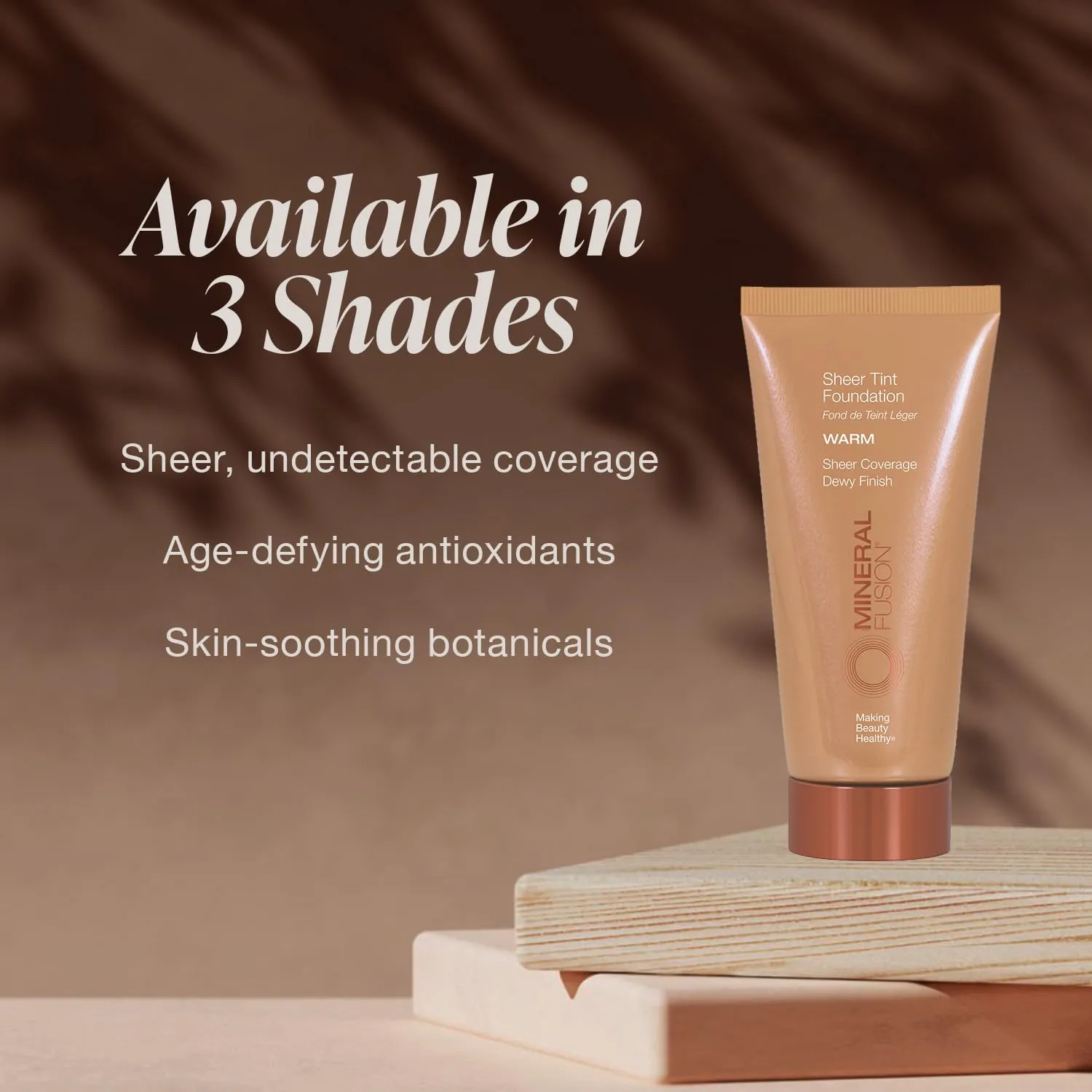 Mineral Fusion Sheer Tint Foundation, Olive, 1.8 Oz