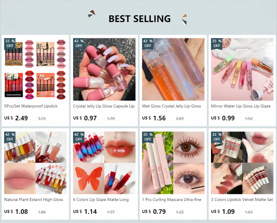 Mini 10-Color Lip Gloss Set