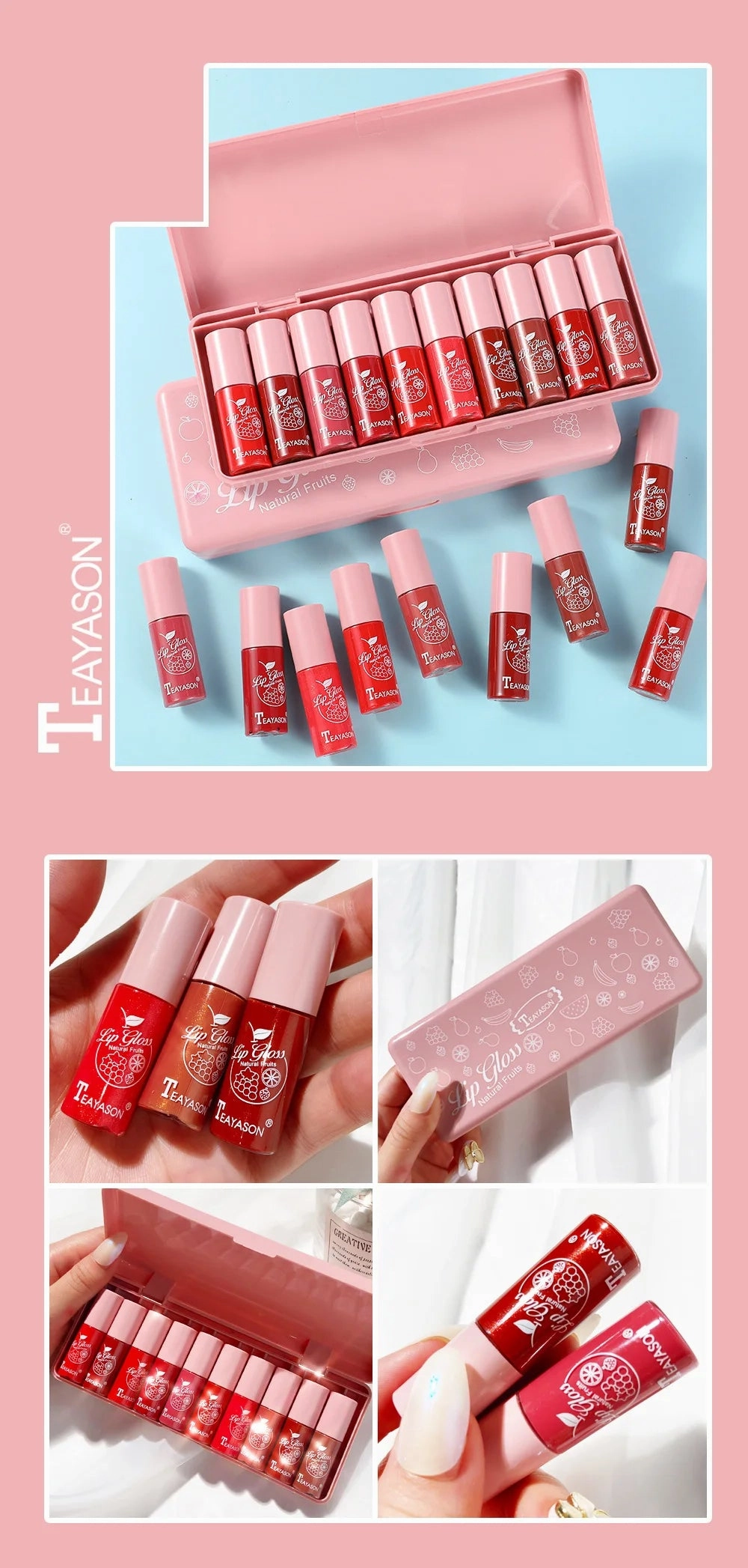 Mini 10-Color Lip Gloss Set