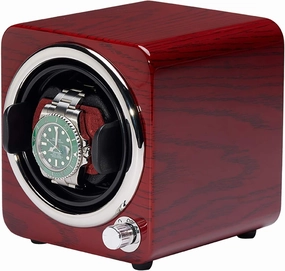 Mini Single Watch Shaker Color Watch Storage Box Automatic Mechanical Watch Winding Box Dual-Power Watch Winder Home Silent Motor Turn Watch Device Quiet and Well