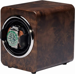 Mini Single Watch Shaker Color Watch Storage Box Automatic Mechanical Watch Winding Box Dual-Power Watch Winder Home Silent Motor Turn Watch Device Quiet and Well