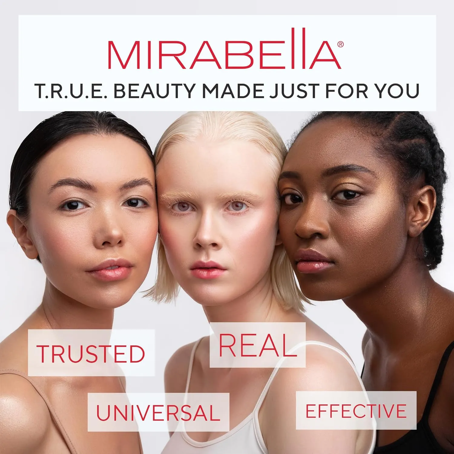 Mirabella Invincible For All HD Liquid Foundation - Anti-Aging Full Coverage Liquid Face Makeup - Moisturizing, Hydrating & Lightweight Foundation for All Skin Types (Fair F60)