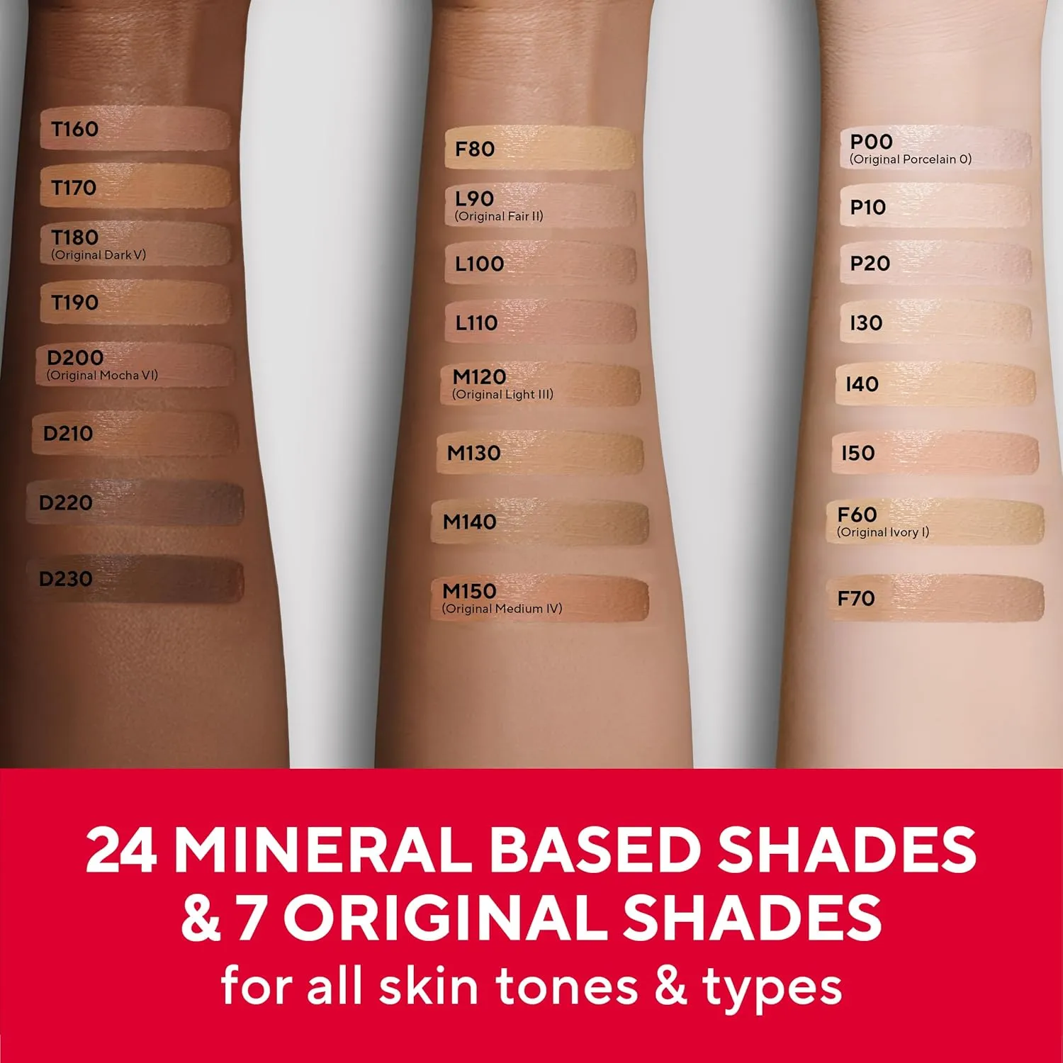 Mirabella Invincible For All HD Liquid Foundation - Anti-Aging Full Coverage Liquid Face Makeup - Moisturizing, Hydrating & Lightweight Foundation for All Skin Types (Light L100)