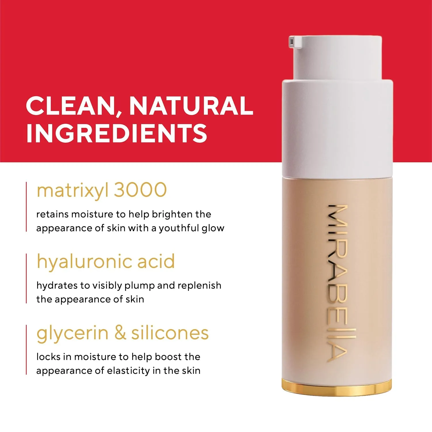 Mirabella Invincible For All HD Liquid Foundation - Anti-Aging Full Coverage Liquid Face Makeup - Moisturizing, Hydrating & Lightweight Foundation for All Skin Types (Light L100)