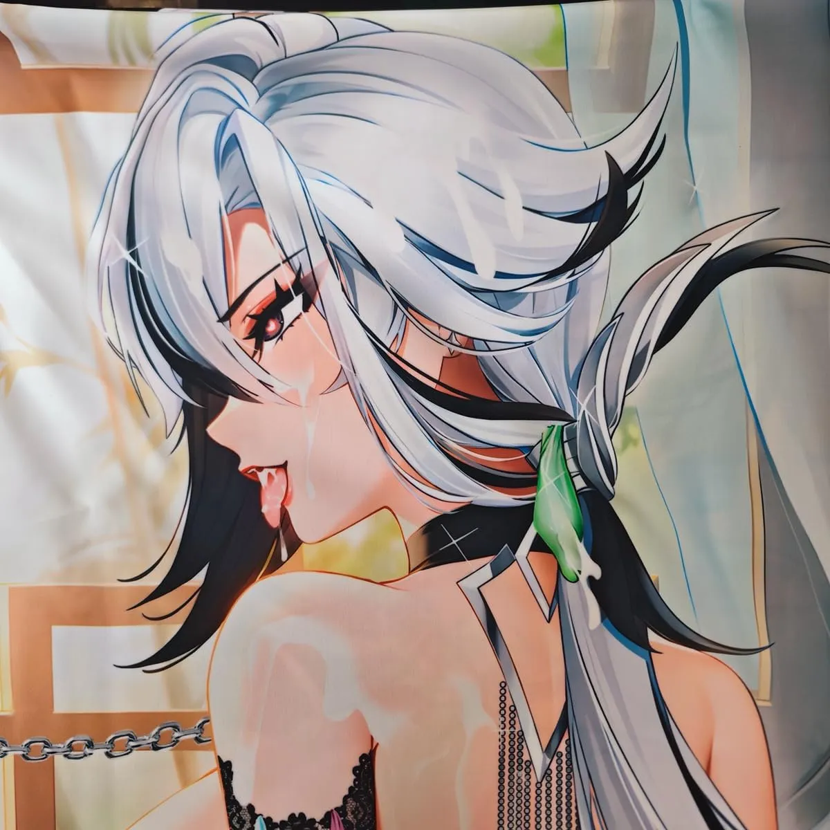 MISAKI1987 Genshin Impact Arlecchino Anime Girl Dakimakura Hugging Body Pillow Case Covers 150cm X 50cm (Peach Skin)
