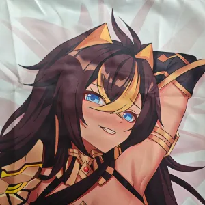 MISAKI1987 Genshin Impact Dehya Anime Girl Dakimakura Hugging Body Pillow Case Cover 150cm X 50cm (Peach Skin)