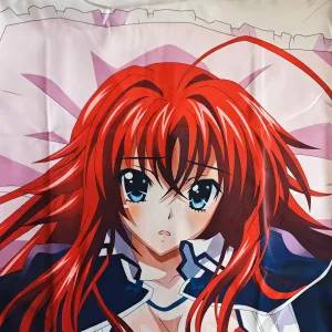 MISAKI1987 High School DxD Rias Gremory Anime Girl Dakimakura Hugging Body Pillow Covers Case 150cm X 50cm (Peach Skin)