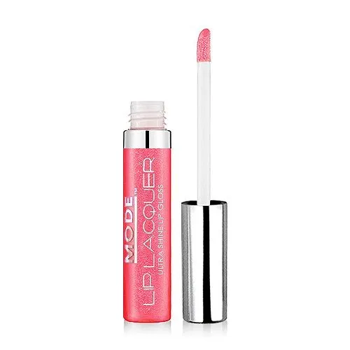 MODE Frosty Candy Pink Rose Pearl Lip Lacquer Ultra Shine Lip Gloss ADDICTION Long Lasting Hydrating Creamy Glossy Color, Natural Moisturizing Skincare Fruit Oils, Vegan, Cruelty Free, Made in NY