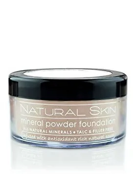 MODE Natural Skin Mineral Powder Foundation Medium Cool - Shade 215 - Breathable Full Coverage Loose Makeup, Smooth Flawless Matte Finish, Nourishing Cocoa Skincare, Vegan