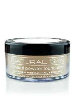 MODE Natural Skin Mineral Powder Foundation Medium to Olive Warm - Shade 216 - Breathable Full Coverage Loose Makeup, Smooth Flawless Matte Finish, Nourishing Cocoa Skincare