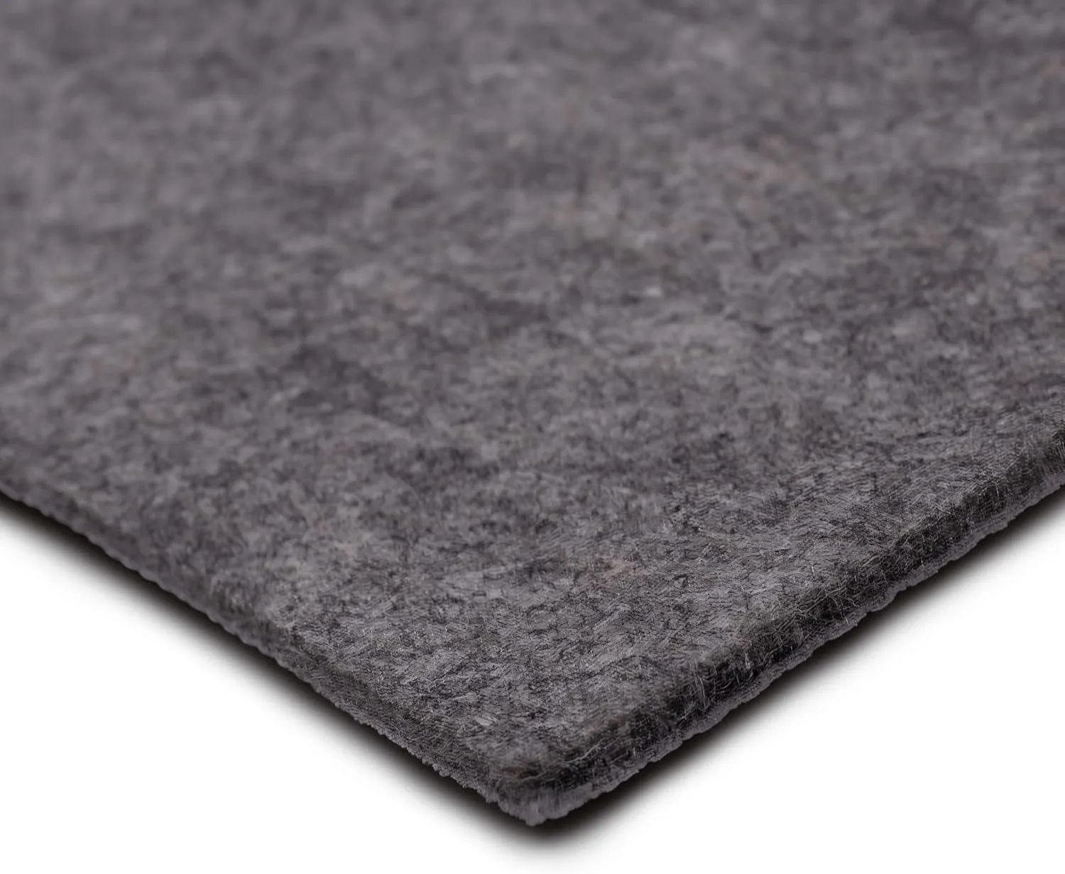 Mohawk Home 5' x 8' Premium Luxury Non Slip Rug Pad 1/4 Thick Dual Surface Felt   Rubber Gripper - Safe for All Floors, Synthetic Fiber, Grey