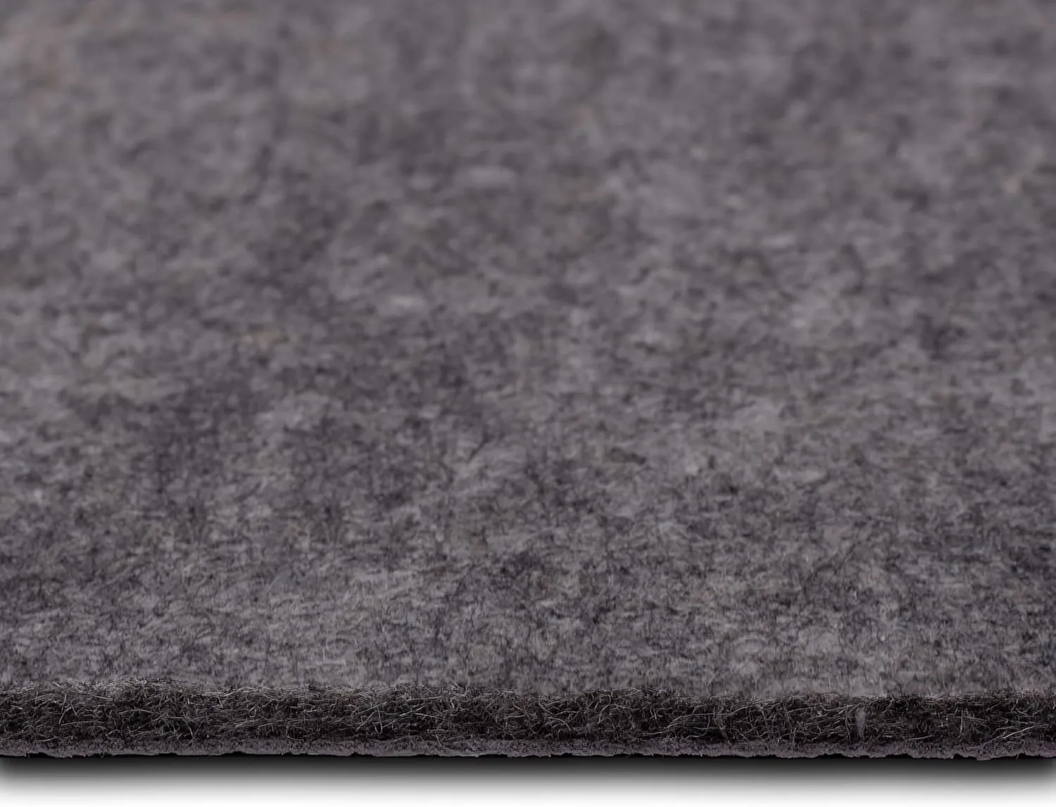 Mohawk Home 5' x 8' Premium Luxury Non Slip Rug Pad 1/4 Thick Dual Surface Felt   Rubber Gripper - Safe for All Floors, Synthetic Fiber, Grey