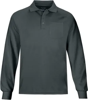 MOHEEN Men's Pique Polo Shirts Dry Fit UPF 50  Long Sleeve Golf Shirt Big and Tall M-6XL
