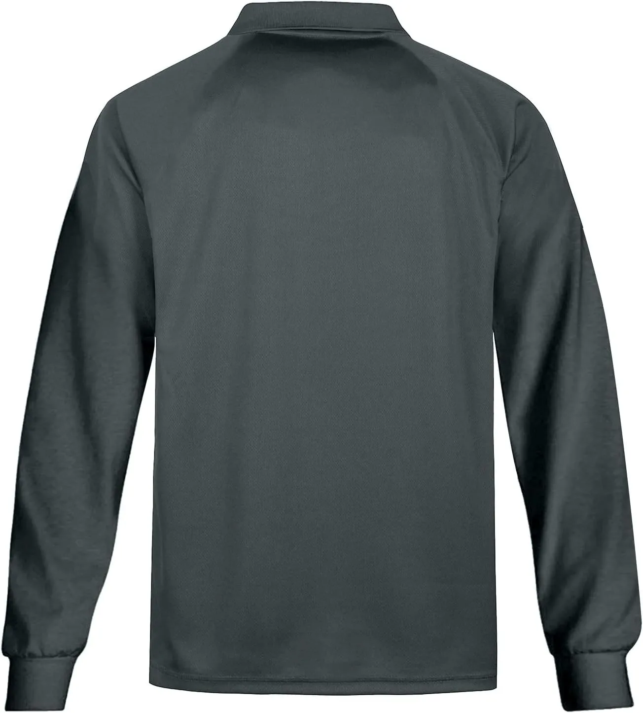 MOHEEN Men's Pique Polo Shirts Dry Fit UPF 50  Long Sleeve Golf Shirt Big and Tall M-6XL