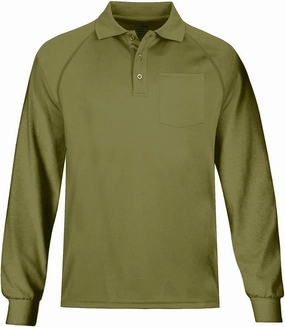 MOHEEN Men's Pique Polo Shirts Dry Fit UPF 50  Long Sleeve Golf Shirt Big and Tall M-6XL
