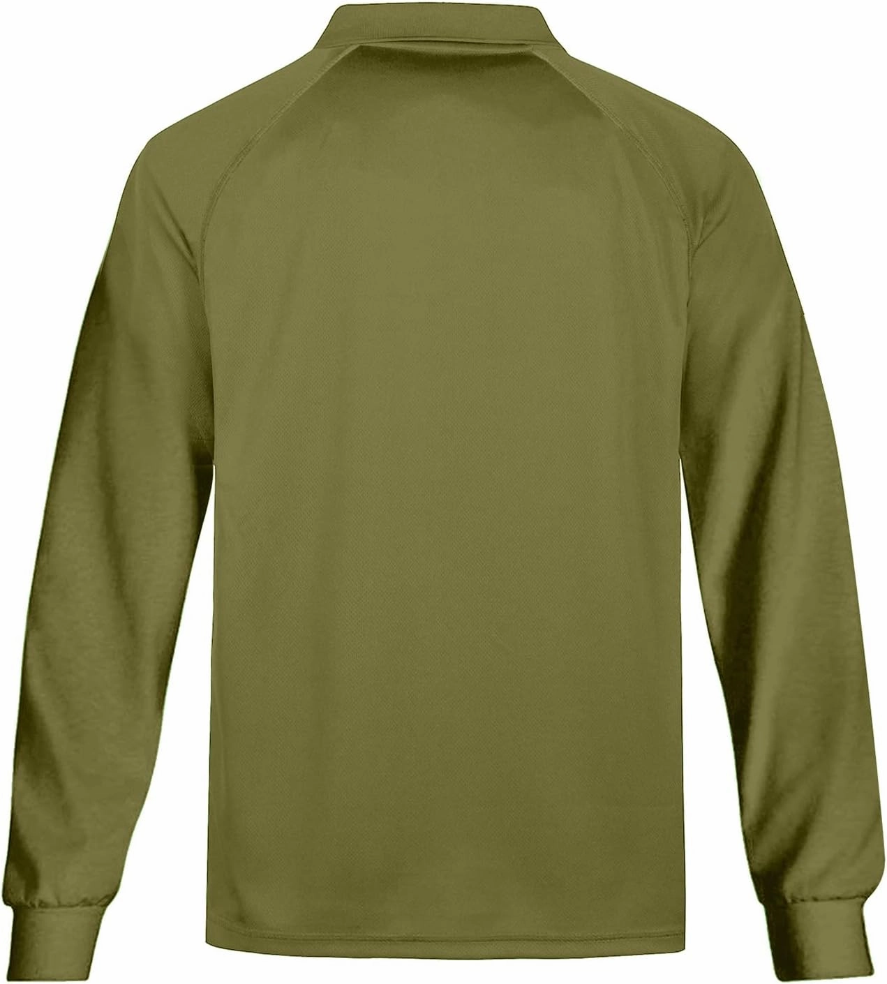 MOHEEN Men's Pique Polo Shirts Dry Fit UPF 50  Long Sleeve Golf Shirt Big and Tall M-6XL