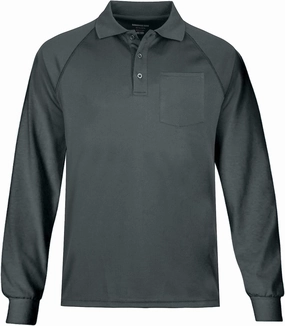 MOHEEN Men's Pique Polo Shirts Dry Fit UPF 50  Long Sleeve Golf Shirt Big and Tall M-6XL