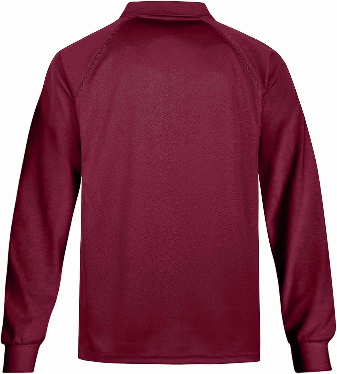 MOHEEN Men's Pique Polo Shirts Dry Fit UPF 50  Long Sleeve Golf Shirt Big and Tall M-6XL