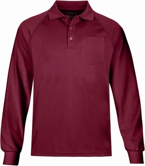MOHEEN Men's Pique Polo Shirts Dry Fit UPF 50  Long Sleeve Golf Shirt Big and Tall M-6XL