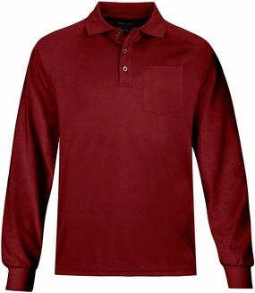 MOHEEN Men's Pique Polo Shirts Dry Fit UPF 50  Long Sleeve Golf Shirt Big and Tall M-6XL