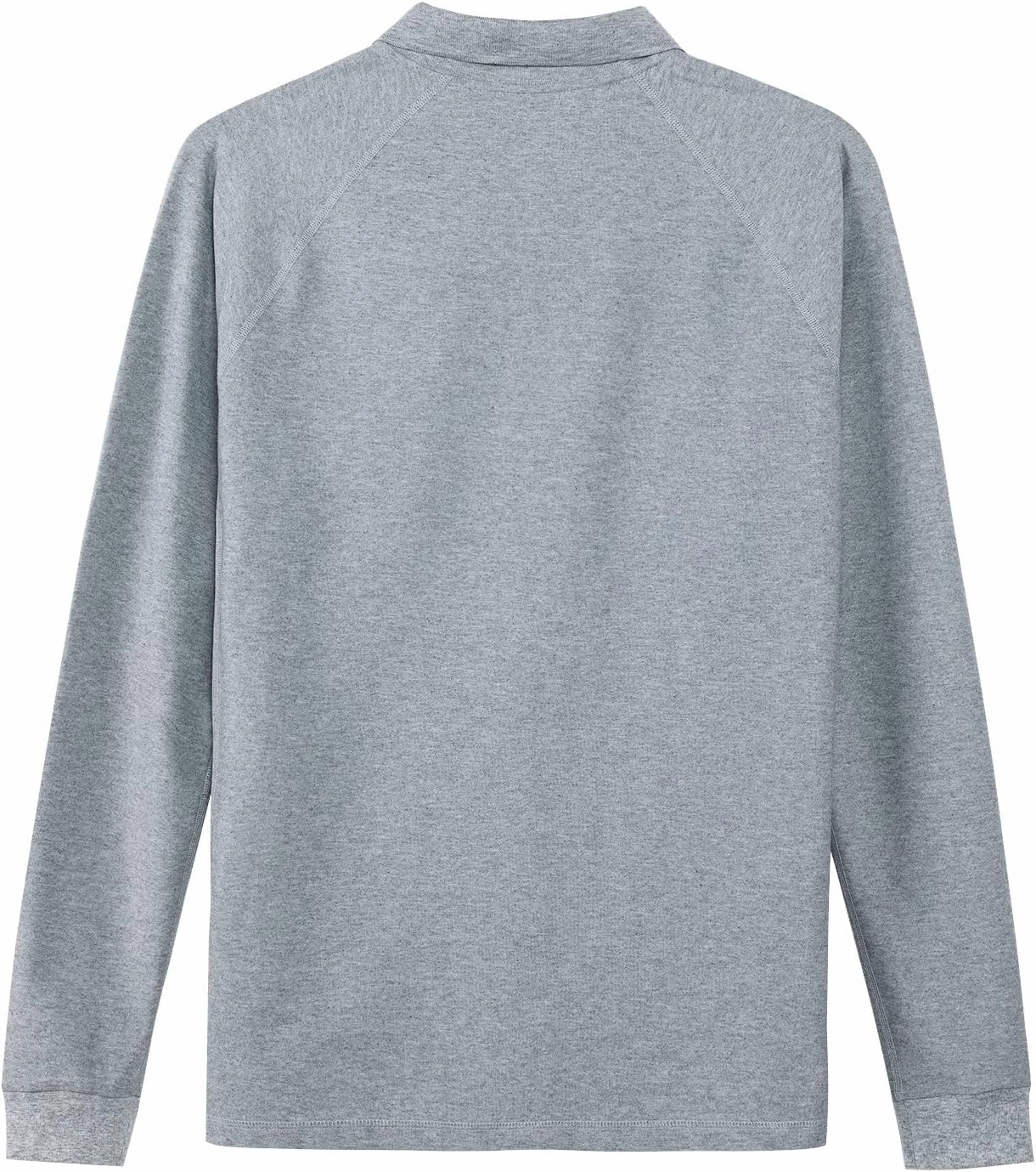 MOHEEN Men's Pique Polo Shirts Dry Fit UPF 50  Long Sleeve Golf Shirt Big and Tall M-6XL