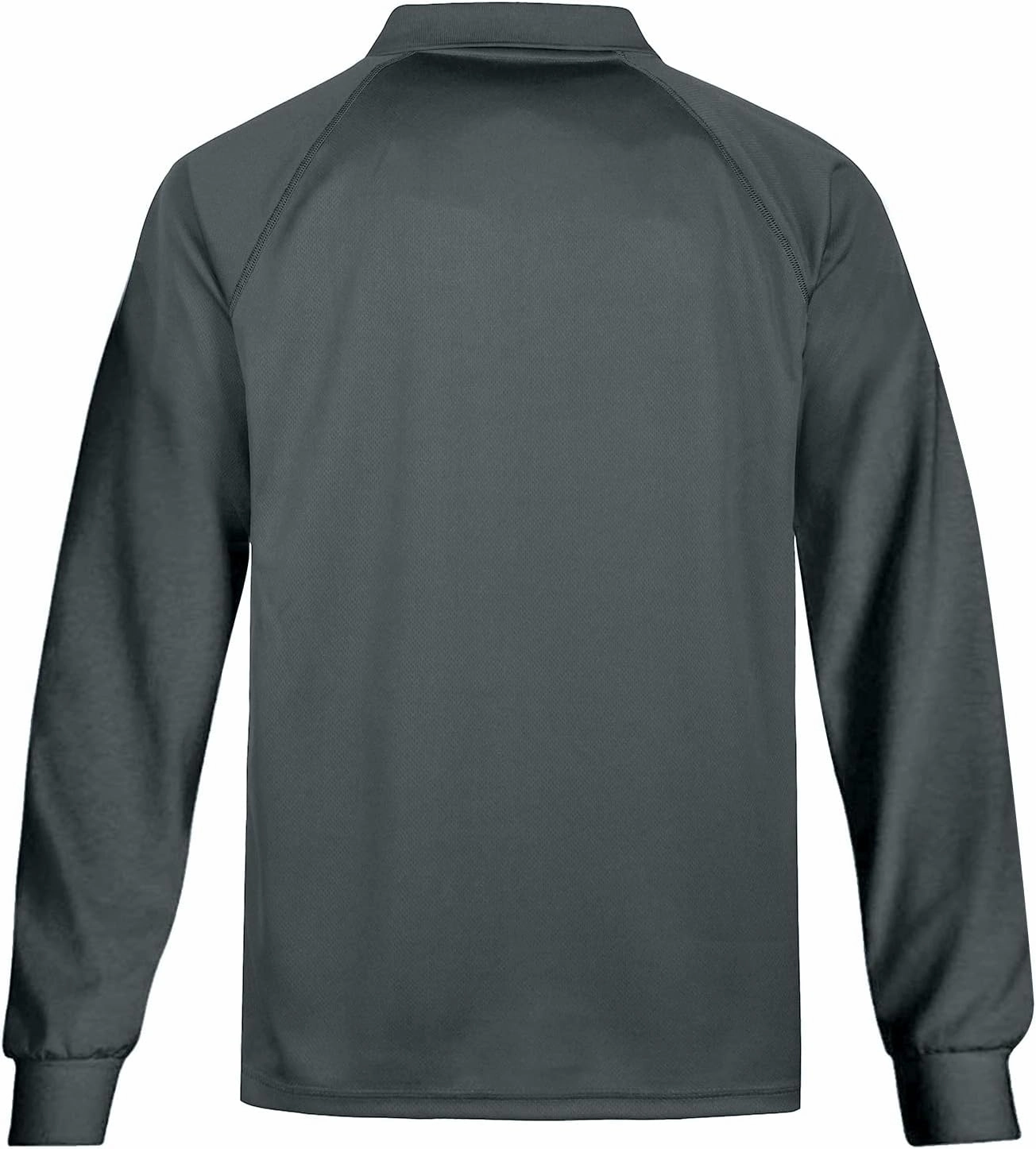 MOHEEN Men's Pique Polo Shirts Dry Fit UPF 50  Long Sleeve Golf Shirt Big and Tall M-6XL