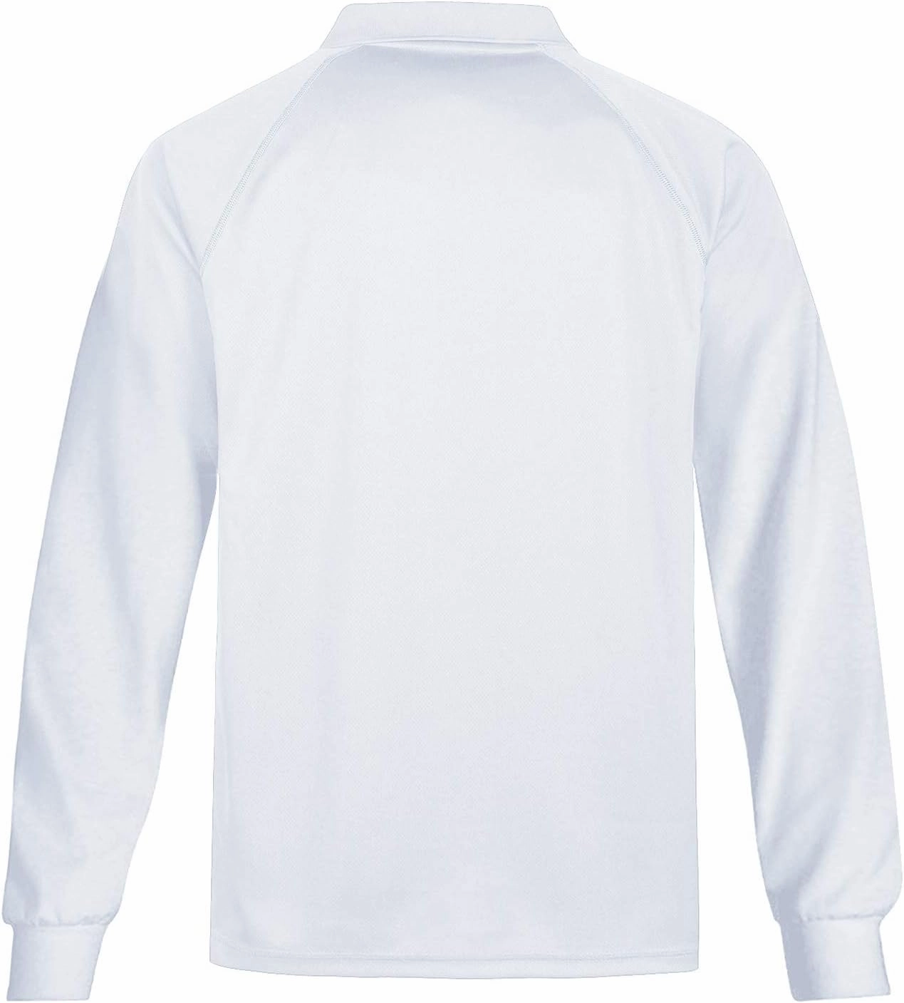 MOHEEN Men's Pique Polo Shirts Dry Fit UPF 50  Long Sleeve Golf Shirt Big and Tall M-6XL