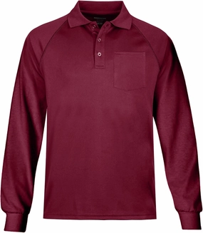 MOHEEN Men's Pique Polo Shirts Dry Fit UPF 50  Long Sleeve Golf Shirt Big and Tall M-6XL