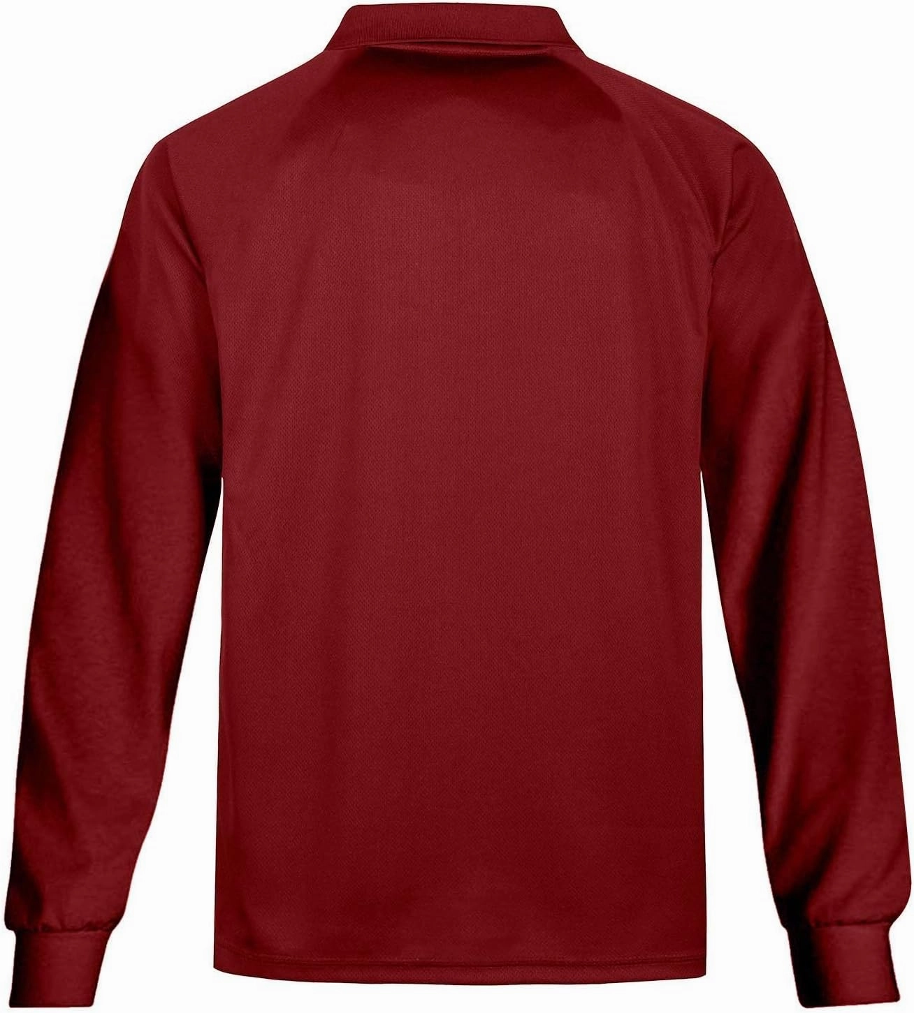 MOHEEN Men's Pique Polo Shirts Dry Fit UPF 50  Long Sleeve Golf Shirt Big and Tall M-6XL