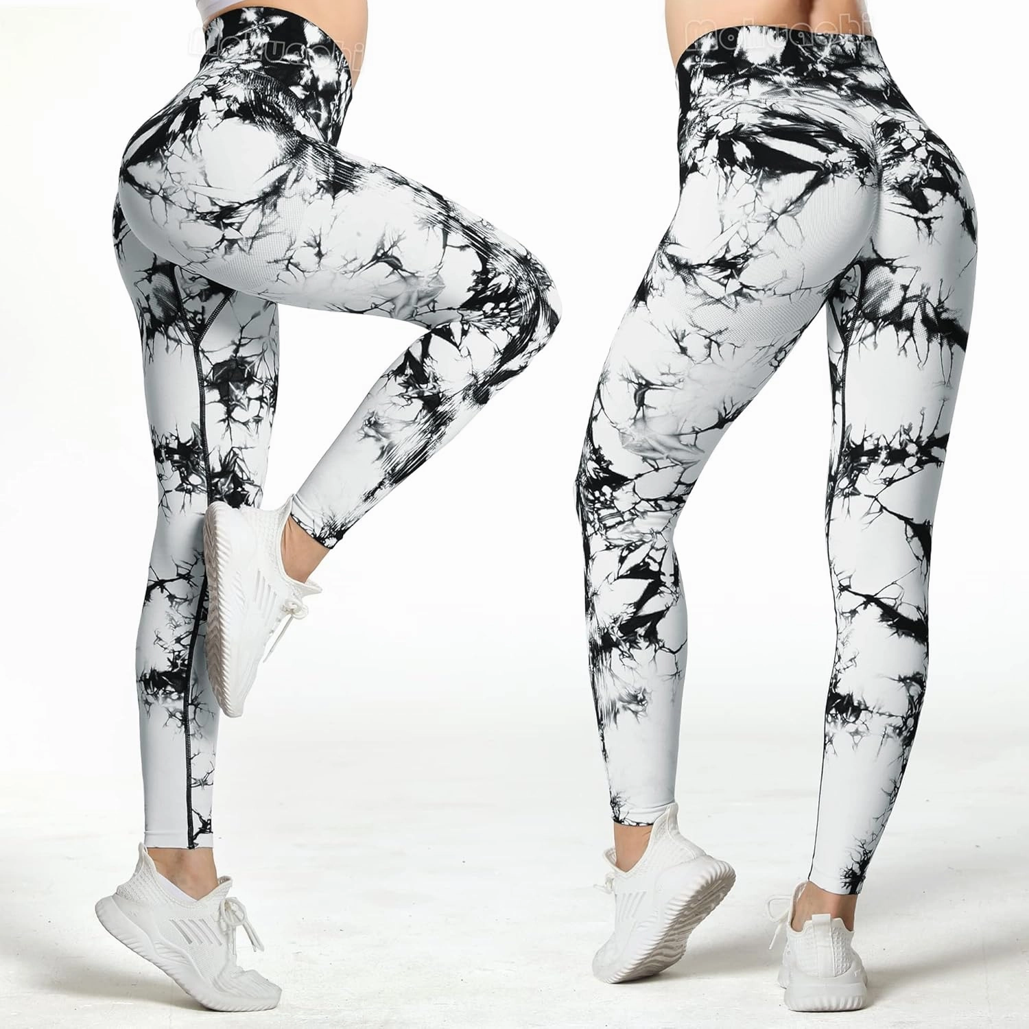 MOHUACHI Women Scrunch Butt Lifting Leggings for Women Seamless High Waisted Workout Yoga Pants Gym Booty Tights