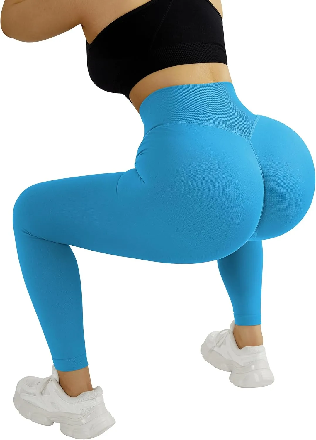 MOOSLOVER Seamless Butt Lifting Workout Leggings for Women High Waist Yoga Pants Compression Contour Tights
